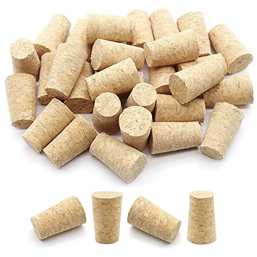 Graootoly 100Pcs Tapered Wine Cork Reusable Wood Corks Portable Sealing Wine Stopper Wine Bottle Cover for Bottles Wine von Graootoly