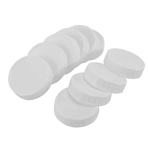 Graootoly 10Pcs Plastic Storage Lids Ribbed for 70mm Standard Regular Mouth Jar Bottle von Graootoly