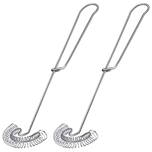 Graootoly 2 Stück Whisk Egg Small Whisk Whipper Stainless Steel Egg Whisk Flat Spring Coil Whisk Egg Frother, Milk and Egg Beater von Skyvov