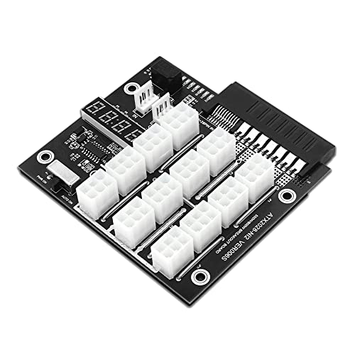 Graootoly ATX 12X 6Pin Breakout Board 12Amp/1800Watt Board mit Flash LED für Versorgung und ETH/BTC Bergbau von Graootoly