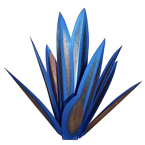 Graootoly Rustikale Skulptur Metall Agave Pflanze Wohnkultur Rustikale Handgemalte Garten Ornamente Outdoor 55cm von Graootoly
