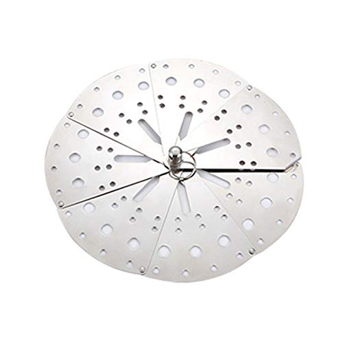 Graootoly Stainless Adjustable Drop Lid Simmering Food Pot Cover Anti-Overflow Prevention Cover Steaming Rack von Graootoly