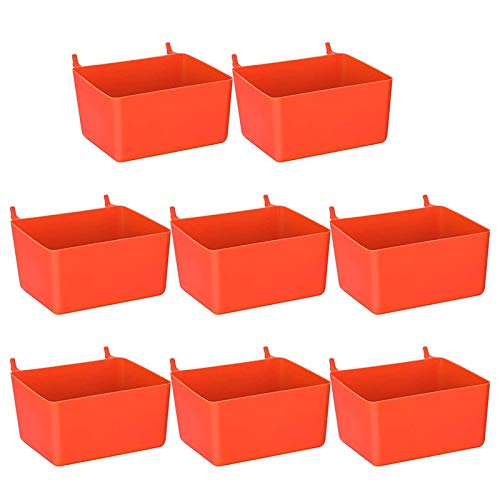Graootoly Stecktafel-Behälter-Set, Stecktafel-Teile, Aufbewahrung, Stecktafel, Zubehör, Werkbank, Behälter für die Organisation von Hardware (rot) von Graootoly