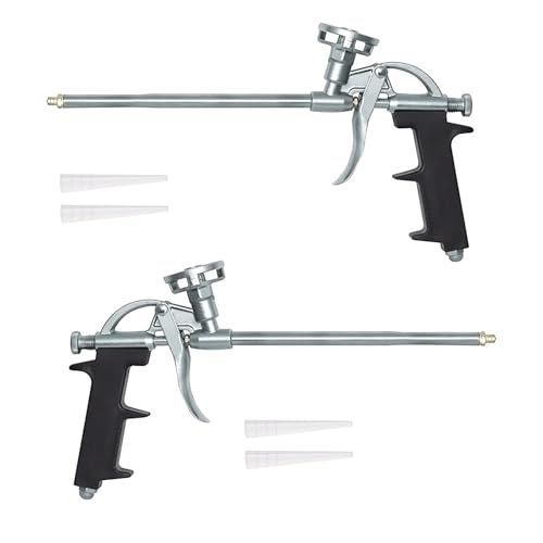 1 x PU-Sprühschaumpistole, Dichtstoff-Schaumpistole, Sprühschaum-Verteilerpistole, Spray-Wärmedämmung, Expansionsschaumpistole, verwendet, um die Lücken von versiegelten Fenstern zu füllen von Grapelet