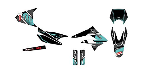 Deko-Set Moto Cross Derbi X-Treme 50 von 2010 bis 2017, türkis von Graph Cover