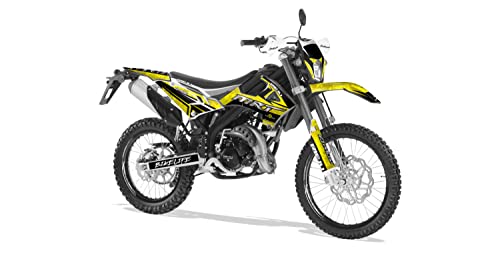 Deko-Set für Motorrad, anpassbar, Rieju MRT 50 von 2022 bis 2023, WIX Gelb von Graph Cover