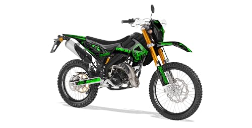 Deko-Set für Motorrad, anpassbar, für Rieju MRT 50 von 2022 bis 2023, Transtor Grün Deko-Set für Motorrad, anpassbar, für Rieju MRT 50 von 2022 bis 2023, Transtor Grün von Graph Cover
