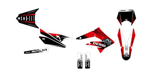Dekorationsset für Motocross Derbi X-TREME 50 IKE rot 2010 bis 2017 Dekorationsset für Motocross Derbi X-TREME 50 IKE rot 2010 bis 2017 von Graph Cover