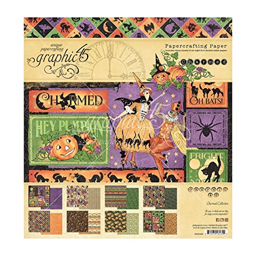 Graphic 45 Double-Sided Paper Pad 8"X8" 24/Pkg-Charmed Graphic 45 Double-Sided Paper Pad 8"X8" 24/Pkg-Charmed von Graphic 45