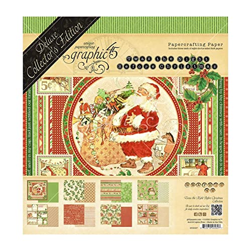 Graphic 45 Double-Sided Paper Pad 8"X8" 24/Pkg-Twas The Night Before Christmas von Graphic 45