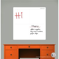 M O D Memo Dry Erase Aufkleber - Löschbare Oberflächenwandaufkleber Von Grafikenmesh von GraphicsMesh