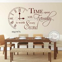 Time Spent With Family Is Worth Jeder Zweite Inspirierender Wandaufkleber Zitat Für Küche Und Esszimmer Wand-Dekor-Aufkleber - 01 Time Spent With Family Is Worth Jeder Zweite Inspirierender Wandaufkleber Zitat Für Küche Und Esszimmer Wand-Dekor-Aufkleber - 01 von GraphicsnTees
