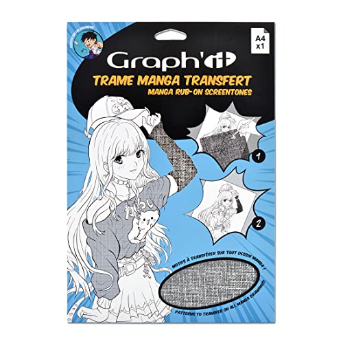 GRAPH'IT GI00413 Manga-Tresse, Textil, A4 von GRAPH'IT