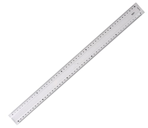 Graphoplex Lineal mit 2 Schrägflächen und Einprägung, transparent 50 cm durchsichtig von Graphoplex