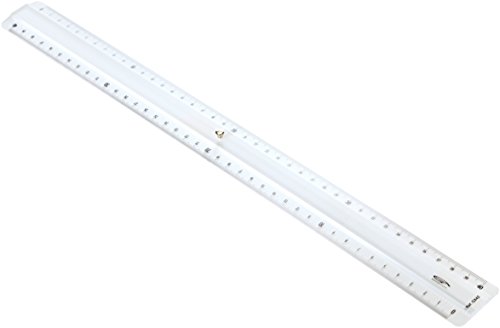 Graphoplex GX42 Lineal mit 2 Schrägflächen und Einprägung,transparent40cmdurchsichtig von Graphoplex