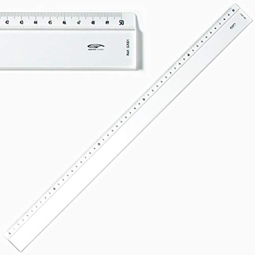 Graphoplex Regel Wate + bosselage transparent 50 cm durchsichtig von Graphoplex
