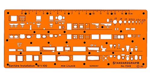 Graphoplex Trace Gesundheitlichen 1/100e Modell I orange transparent von Graphoplex