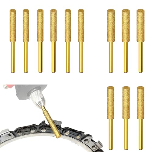 12 Stück Diamant Kettensägenschärfer 3 Größe 4mm 4,8mm 5,5mm Kettensäge Schleifstein Hohe Härte Chainsaw Sharpener Titanbeschichtete Kettensäge Schärfgerät für Kettensägen zum Schärfen und Schleifen 12 Stück Diamant Kettensägenschärfer 3 Größe 4mm 4,8mm 5,5mm Kettensäge Schleifstein Hohe Härte Chainsaw Sharpener Titanbeschichtete Kettensäge Schärfgerät für Kettensägen zum Schärfen und Schleifen von Graplan