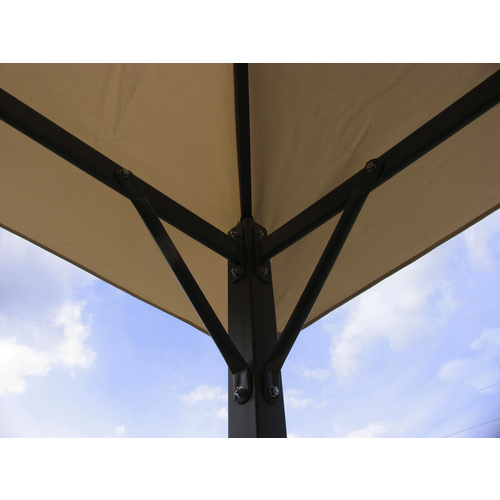 GRASEKAMP Ersatzdach »Nizza«, BxT: 296 x 296cm, sandfarben, Polyester - beige von Grasekamp