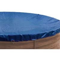 Grasekamp Abdeckplane für Pool oval 916x460cm  Royalblau Planenmaß 980x540cm Sommer  Winter von Grasekamp