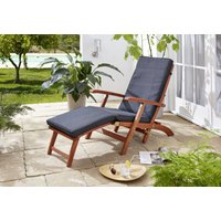 Auflage Anthrazit zu Deckchair Santos 174x51x6cm Gartenliege Liegestuhl Sonnenliege Relaxliege von Grasekamp