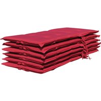 Grasekamp Auflage für Hochlehner rot Polyester-Mischgewebe B/H/L: ca. 53x7x12 cm von Grasekamp