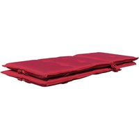 Grasekamp Auflage für Hochlehner rot Polyester-Mischgewebe B/H/L: ca. 53x7x121 cm von Grasekamp