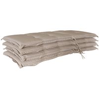 Grasekamp Auflagen für Hochlehner sand Polyester-Mischgewebe B/H/L: ca. 53x6x120 cm 4er Set von Grasekamp