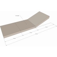 Grasekamp Auflagesessel sand Polyester-Mischgewebe B/H/L: ca. 48x6x177 cm von Grasekamp