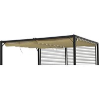 Grasekamp Ersatzdach für Flachdachpergola Venecia beige Polyester-Mischgewebe B/L: ca. 142x295 cm von Grasekamp