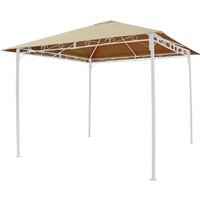 Grasekamp Ersatzdach für Pavillon Antik beige Polyester-Mischgewebe B/L: ca. 296x296 cm von Grasekamp