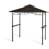 Hardtop BBQ Grill Pavillon 1,5x2,4m Doppelstegplatten Polycarbon Grillpavillon von Grasekamp