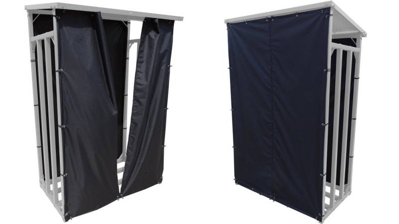 Grasekamp Kaminholzregal Schutzhüllen Set Kaminholzunterstand 130x70x203cm, BxTxH:130x130x195 cm von Grasekamp