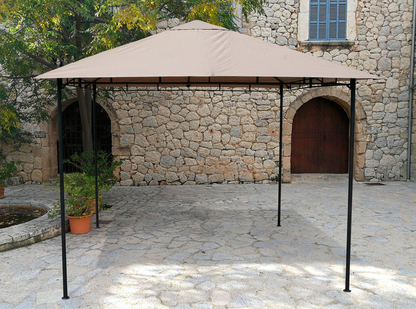 Grasekamp Pavillon Antik Rimini Flex, BxT: 293x293 cm, in versch. Farben von Grasekamp