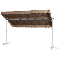 Grasekamp Standmarkise Dubai taupe Aluminium B/H/L: ca. 225x220x375 cm von Grasekamp