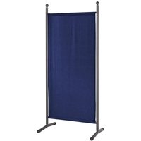 Grasekamp Stellwand 85 x 180 cm - Blau - Paravent  Raumteiler Trennwand Sichtschutz von Grasekamp