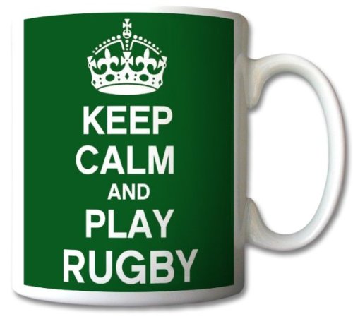 Keep Calm And Play Rugby Mug Cup Gift Retro by GreatDeals4you von GrassVillage