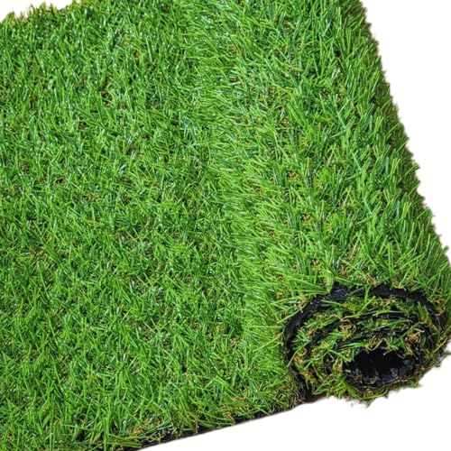 20 mm Kunstrasen - Haustierfreundlicher natürlicher & realistischer Kunstrasen strapazierfähiger Rasen für Garten, Balkon, Terrasse | UV-beständig | pflegeleichter Rasen (5 m x 1 m) von GrassWarehouse