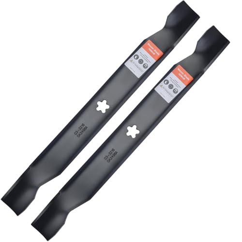 Grasscool Rasenmähermesser für Craftsman LT1000 LT2000 T110 YT3000 138971 532138971 Poulan Pro 106,7 cm Deck Aufsitzmäher Rasentraktor PP19A42 Husqvarna YTH18542 (5-Punkt-Stern) von Grasscool