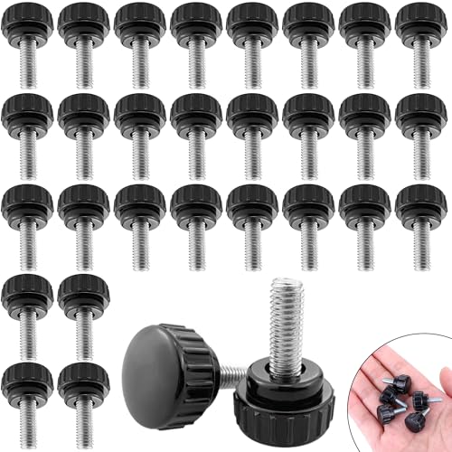 30 Stück Rändelschraube, Rändelschraube M3 x 10 mm, Flügelschrauben Rändel, Sterngriff Schraube Aus Kohlenstoffstahl, Rändelschraube Gerändelte Schwarze Runde, Für Maschinen mit Aufbewahrungskoffer 30 Stück Rändelschraube, Rändelschraube M3 x 10 mm, Flügelschrauben Rändel, Sterngriff Schraube Aus Kohlenstoffstahl, Rändelschraube Gerändelte Schwarze Runde, Für Maschinen mit Aufbewahrungskoffer von Grasslandy
