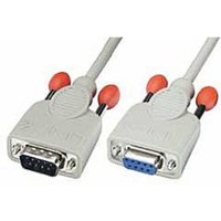 Lindy - Seriell Verlängerungskabel [1x D-SUB-Stecker 9pol. - 1x D-SUB-Buchse 9pol.] 0.50 m Grau von Lindy