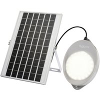 Sygonix SY-5596934 Solar-Wandstrahler mit Bewegungsmelder 10 W Neutralweiß Grau von Grau