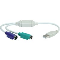 Usb 2.0 Adapterkabel [1x usb 2.0 Stecker a - 2x PS/2-Buchse] 0.30 m - Value von VALUE
