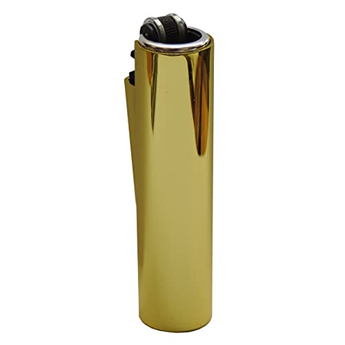 Clipper Micro Gas-Feuerzeug mit glänzend Goldener Hülle mit SOFORTGRAVUR +VORSCHAU: Gravur inklusive (Gasfeuerzeug, nachfüllbar) von GravUp