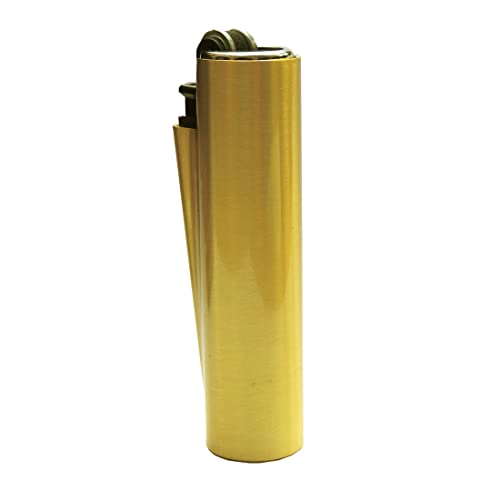 Clipper Micro Gas-Feuerzeug mit matt Goldener Hülle mit SOFORTGRAVUR +VORSCHAU: Gravur inklusive (Gasfeuerzeug, nachfüllbar) von GravUp