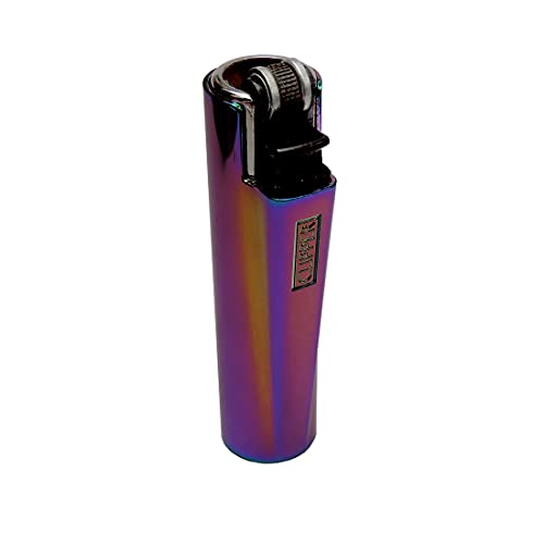 Clipper Micro Gas-Feuerzeug mit metallic Rainbow Hülle mit SOFORTGRAVUR +VORSCHAU: Gravur inklusive (Gasfeuerzeug, nachfüllbar) von Majen