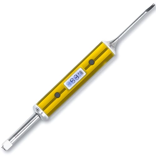 Graveda/Digital Thermometer/Dabbing Tool Zubehör/für Banger/Nail mit Temperaturanzeige und Farbindikator Gelb von Graveda