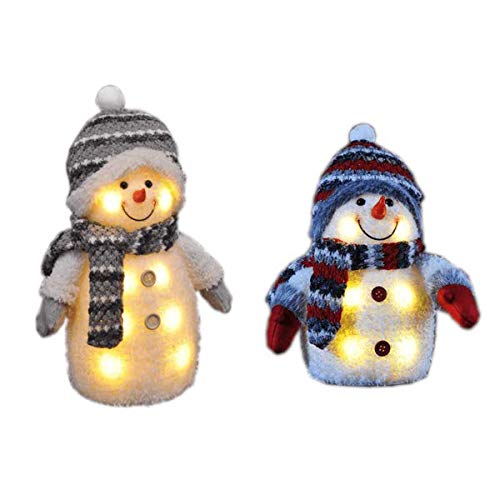 Gravidus 2er Set LED Schneemann, Batteriebetrieben von Gravidus