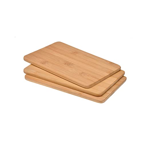 Gravidus 3er Set Bambusbrettchen Holzbrett Schneidebrett Küchenbrett Frühstücksbretter - ideal zum Schneiden und Servieren - Maße ca. 22 x 14 x 0.8 cm Gravidus 3er Set Bambusbrettchen Holzbrett Schneidebrett Küchenbrett Frühstücksbretter - ideal zum Schneiden und Servieren - Maße ca. 22 x 14 x 0.8 cm von Gravidus