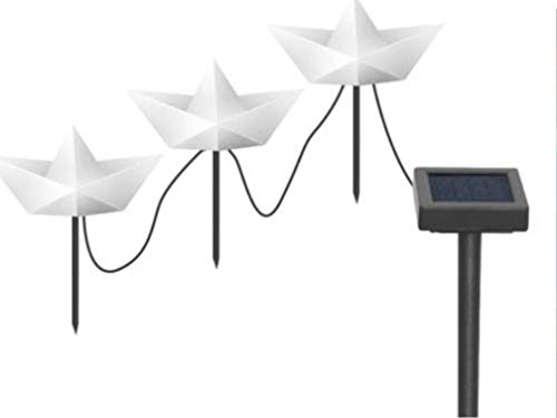 Gravidus 3er Set LED Solar Gartenstecker Papierboot von Gravidus